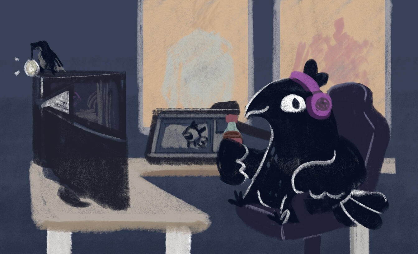 Inkwell at Desk
